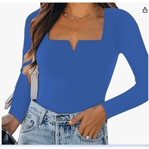 Boutique Blue One Piece- Bodysuit- size M